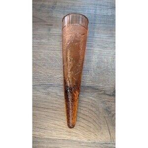Vintage 1920s Dugan Pink Glass Cone Bird Wall/Car Pocket Vase